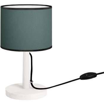 Lampes de bureau Tosel Lampe de chevet droit bois blanc et vert