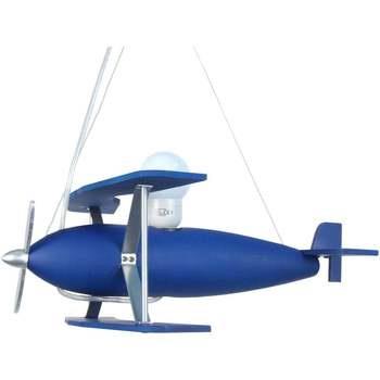Lustres, suspensions et plafonniers Tosel Suspension avion bois bleu