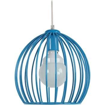 Lustres, suspensions et plafonniers Tosel Suspension globe métal bleu