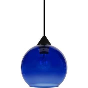 Lustres, suspensions et plafonniers Tosel Suspension globe verre bleu