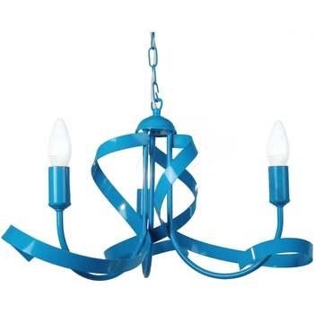 Lustres, suspensions et plafonniers Tosel Lustre multi bras métal bleu