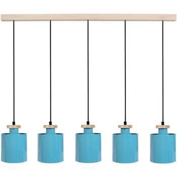 Lustres, suspensions et plafonniers Tosel Lustre bar métal bleu