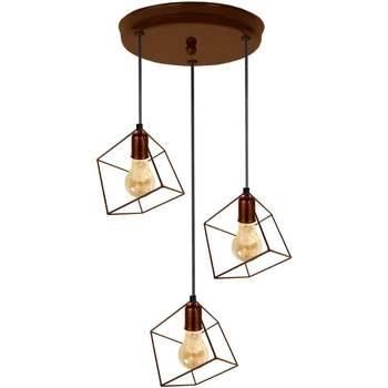 Lustres, suspensions et plafonniers Tosel Lustre grappe métal bronze