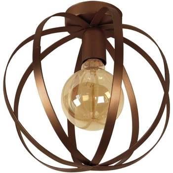 Lustres, suspensions et plafonniers Tosel Plafonnier globe métal bronz...