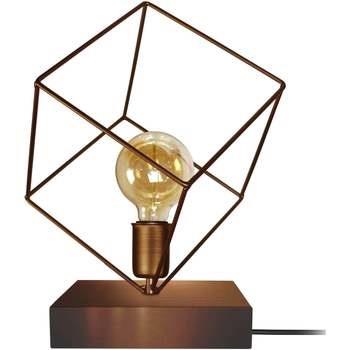 Lampes de bureau Tosel Lampe a poser géométrique métal bronze