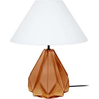 Lampes de bureau Tosel Lampe de salon géométrique verre cuivre et blan...