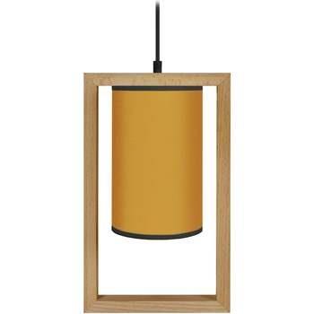 Lustres, suspensions et plafonniers Tosel Suspension carré bois foncé ...