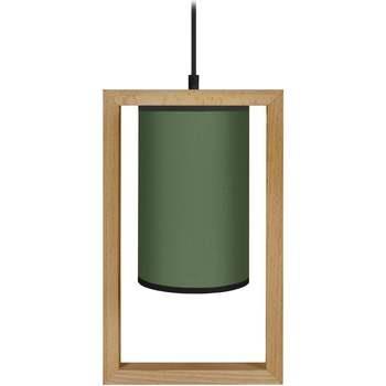 Lustres, suspensions et plafonniers Tosel Suspension carré bois foncé ...