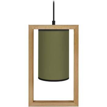 Lustres, suspensions et plafonniers Tosel Suspension carré bois foncé ...