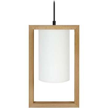 Lustres, suspensions et plafonniers Tosel Suspension carré bois foncé ...