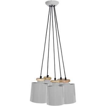 Lustres, suspensions et plafonniers Tosel Lustre grappe métal gris