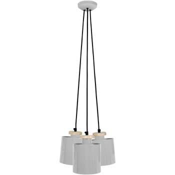 Lustres, suspensions et plafonniers Tosel Lustre grappe métal gris