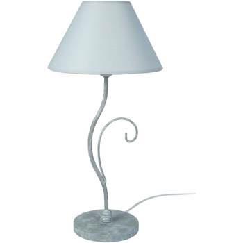 Lampes de bureau Tosel Lampe a poser arbre métal gris bleu