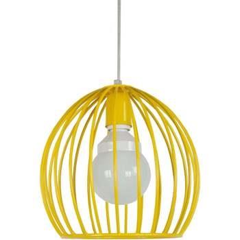 Lustres, suspensions et plafonniers Tosel Suspension globe métal jaune