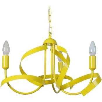 Lustres, suspensions et plafonniers Tosel Lustre multi bras métal jaun...