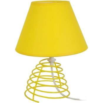 Lampes de bureau Tosel Lampe de chevet conique métal jaune
