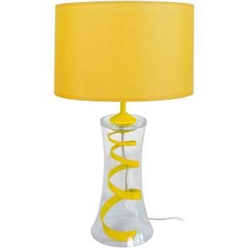 Lampes de bureau Tosel Lampe a poser évasée verre jaune