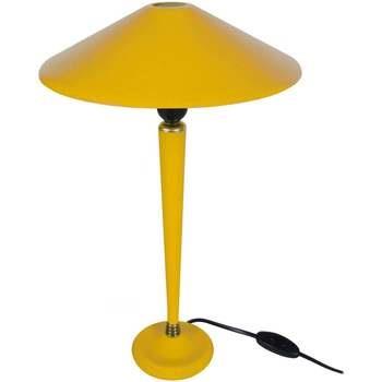 Lampes de bureau Tosel Lampe de chevet conique métal jaune