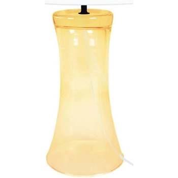 Lampes de bureau Tosel Lampe de chevet évasée verre jaune et blanc