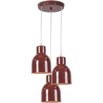 Lustres, suspensions et plafonniers Tosel Lustre grappe métal marron