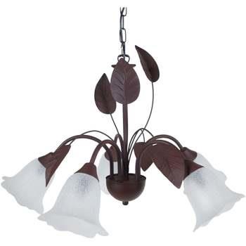 Lustres, suspensions et plafonniers Tosel Lustre multi bras métal marr...