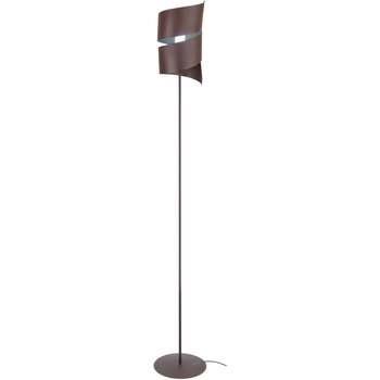 Lampadaires Tosel Lampadaire droit métal marron