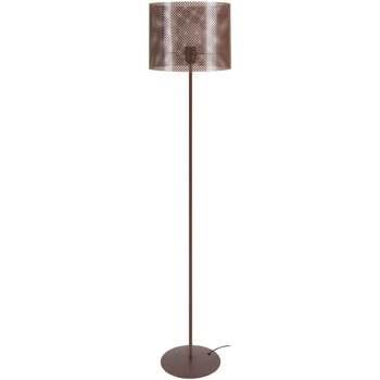 Lampadaires Tosel Lampadaire droit métal marron