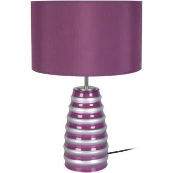 Lampes de bureau Tosel Lampe de chevet conique verre mauve