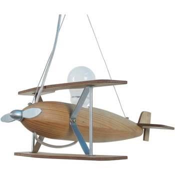 Lustres, suspensions et plafonniers Tosel Suspension avion bois nature...