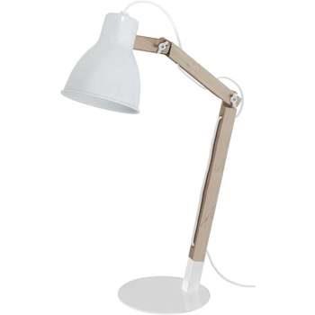 Lampes de bureau Tosel Lampe de bureau articulé bois naturel et blanc