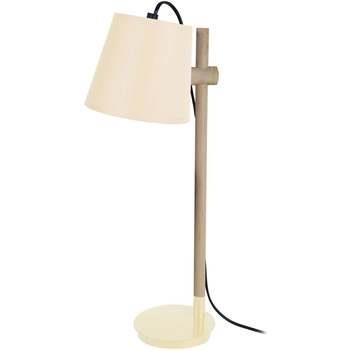 Lampes de bureau Tosel Lampe de bureau articulé bois naturel et crème