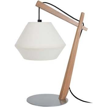 Lampes de bureau Tosel Lampe de chevet arqué bois naturel et écru