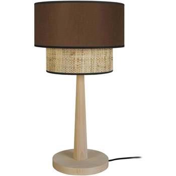 Lampes de bureau Tosel Lampe de chevet droit bois naturel et marron
