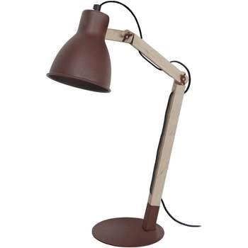 Lampes de bureau Tosel Lampe de bureau articulé bois naturel et marron