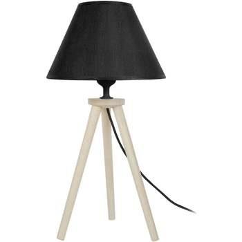 Lampes de bureau Tosel Lampe de chevet trépied bois naturel et noir