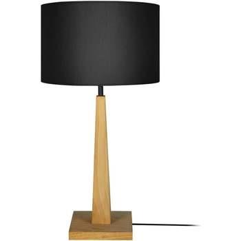 Lampes de bureau Tosel Lampe a poser droit bois naturel et noir