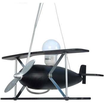 Lustres, suspensions et plafonniers Tosel Suspension avion bois noir
