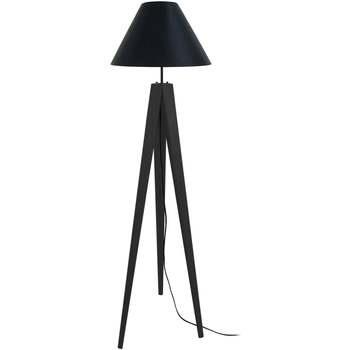 Lampadaires Tosel Lampadaire trépied bois noir