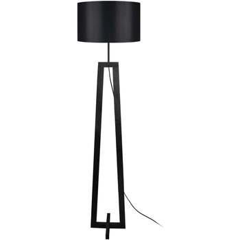 Lampadaires Tosel Lampadaire colonne bois noir