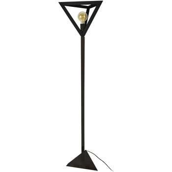 Lampadaires Tosel Lampadaire géométrique bois noir