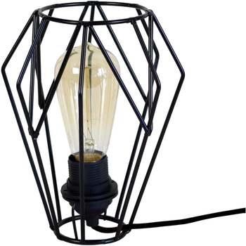 Lampes de bureau Tosel Lampe de chevet géométrique métal noir