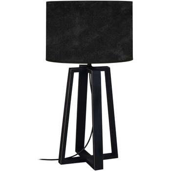 Lampes de bureau Tosel Lampe de chevet colonne bois noir