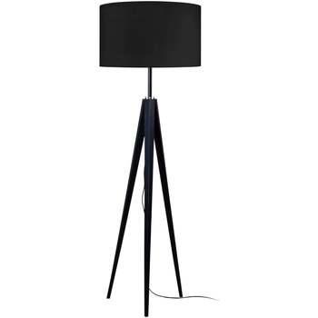 Lampadaires Tosel Lampadaire trépied bois noir