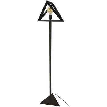 Lampadaires Tosel Lampadaire géométrique bois noir