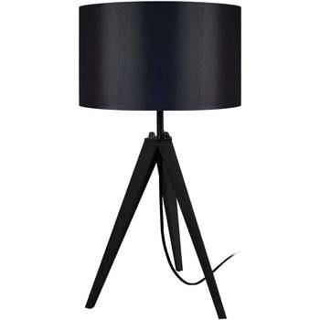 Lampes de bureau Tosel Lampe de chevet trépied bois noir