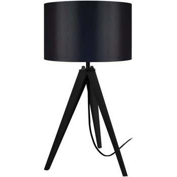 Lampes de bureau Tosel Lampe de chevet trépied bois noir