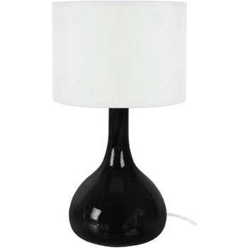 Lampes de bureau Tosel Lampe de chevet bouteille verre noir et blanc