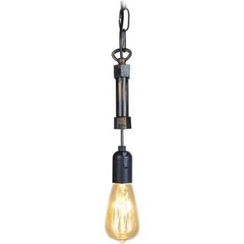 Lustres, suspensions et plafonniers Tosel Suspension ampoule métal noi...