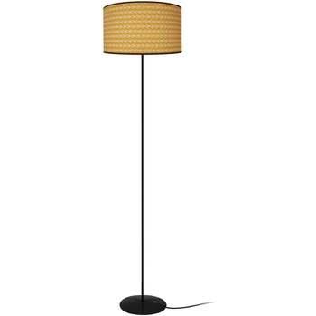 Lampadaires Tosel Lampadaire droit métal noir et jaune