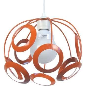 Lustres, suspensions et plafonniers Tosel Suspension globe métal orang...